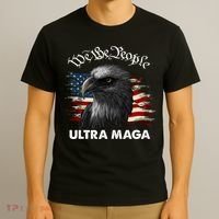Ultra MAGA American Flag We The People Eagle T-Shirt thumb 3
