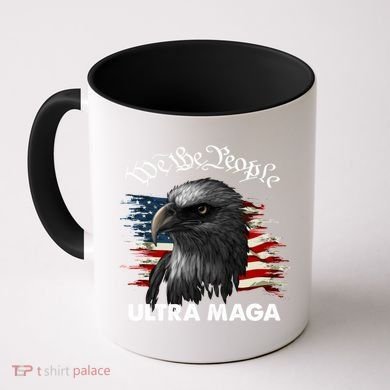 Ultra MAGA American Flag We The People Eagle Coffee Mug