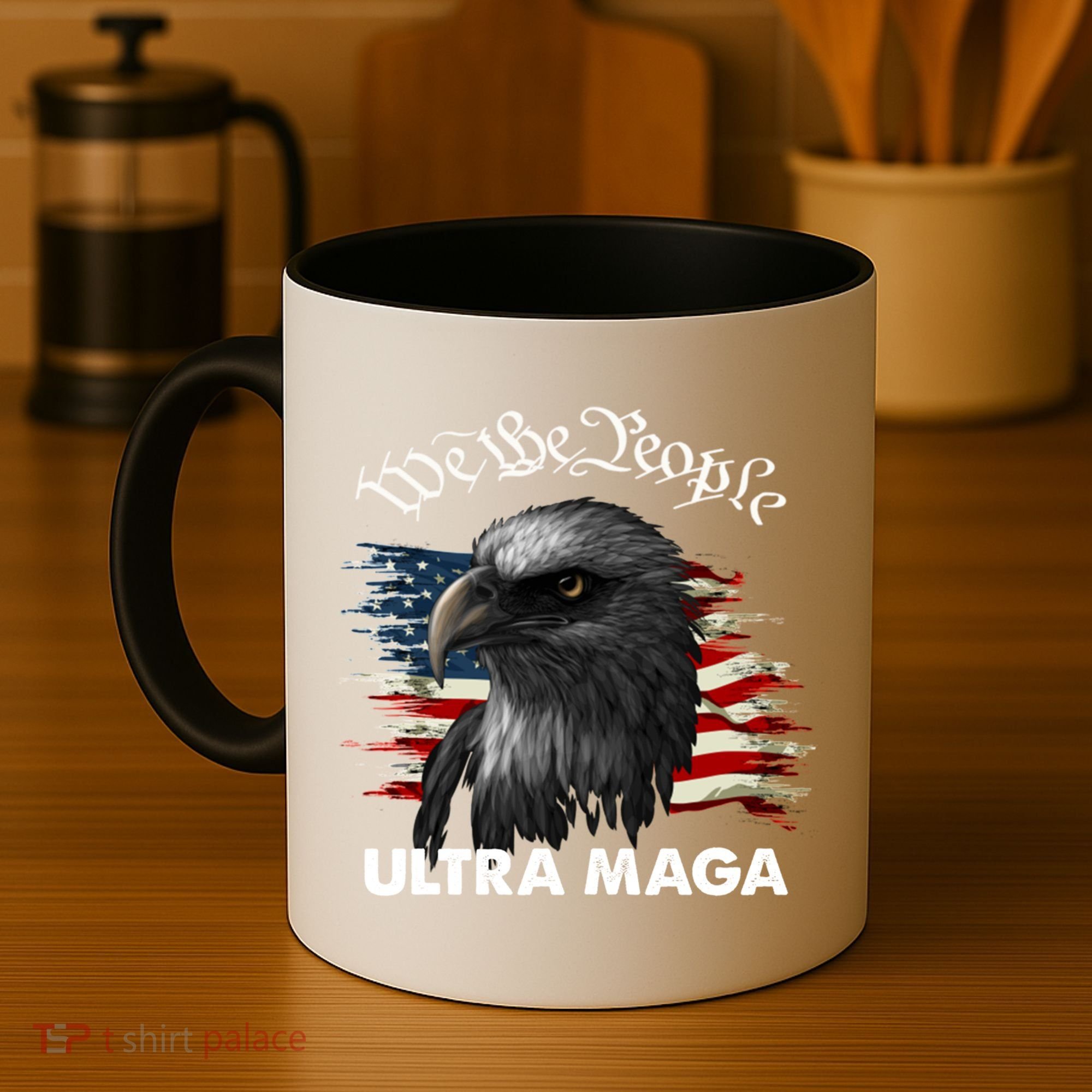 Ultra MAGA American Flag We The People Eagle Coffee Mug