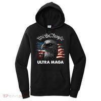 Ultra MAGA American Flag We The People Eagle Women's Hoodie thumb 0