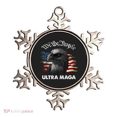 Ultra MAGA American Flag We The People Eagle Ornament