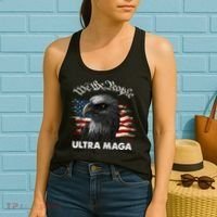 Ultra MAGA American Flag We The People Eagle Women's Tank Top thumb 2