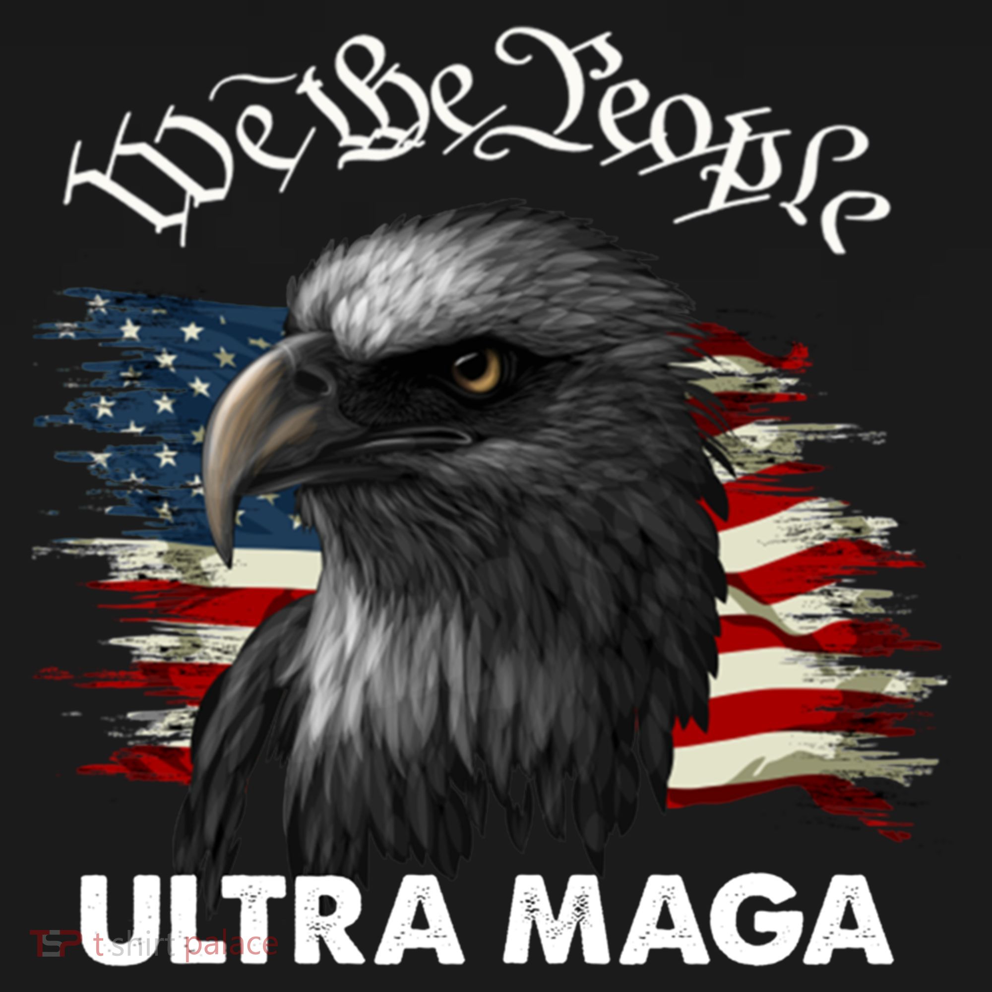 Ultra MAGA American Flag We The People Eagle Women's Tank Top