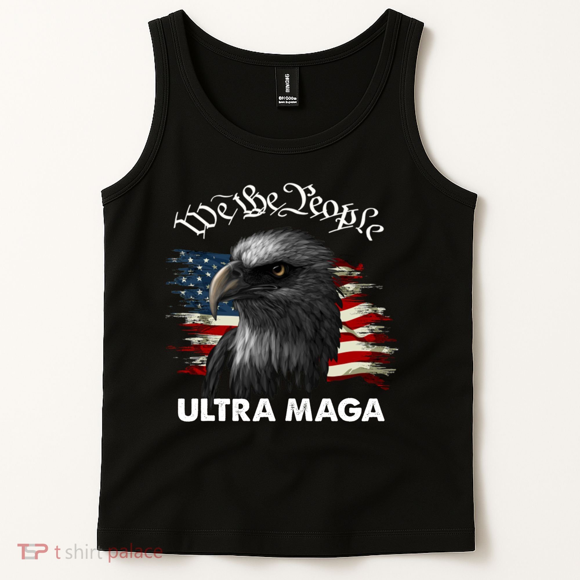 Ultra MAGA American Flag We The People Eagle Tank Top