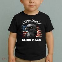 Ultra MAGA American Flag We The People Eagle Toddler T-Shirt thumb 2
