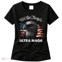 Ultra MAGA American Flag We The People Eagle Women's T-Shirt thumb 0