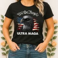 Ultra MAGA American Flag We The People Eagle Women's T-Shirt thumb 2