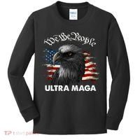 Ultra MAGA American Flag We The People Eagle Kids Long Sleeve Shirt thumb 0