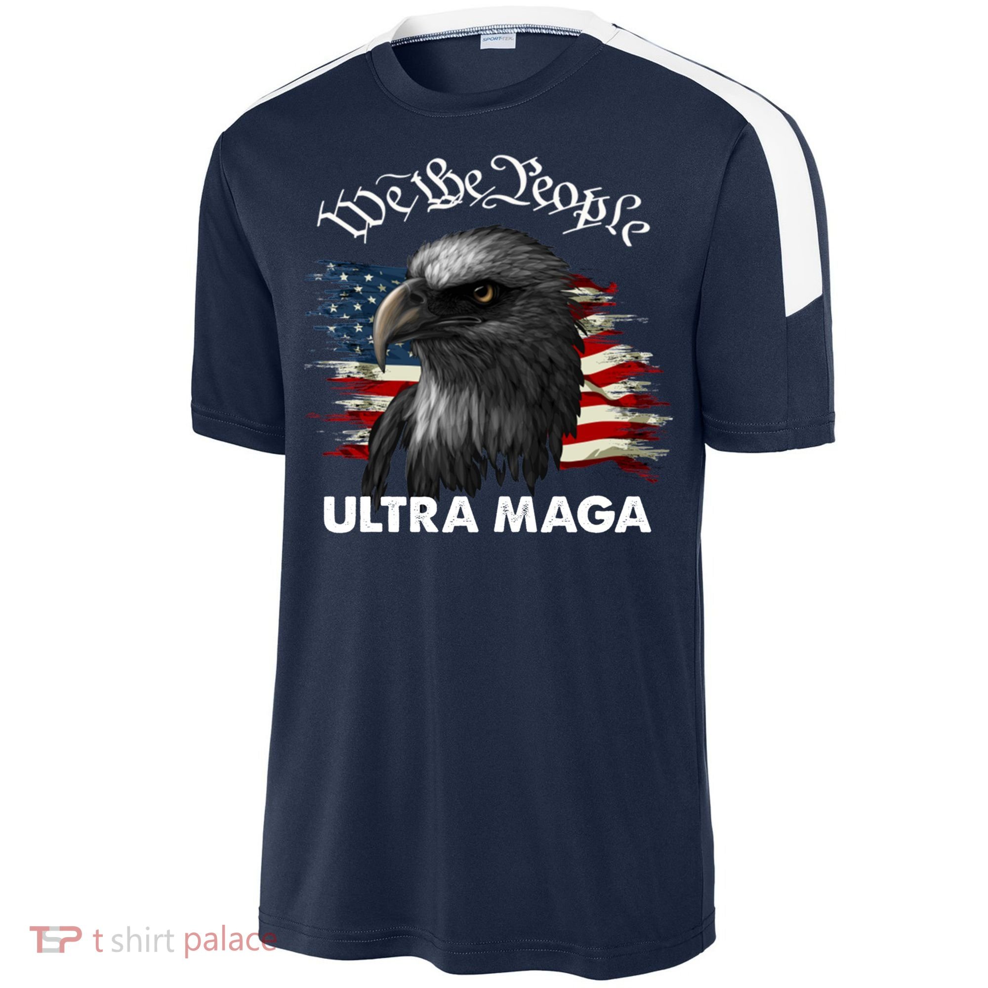 Ultra MAGA American Flag We The People Eagle Sport-Tek Competitor United Soccer Jersey