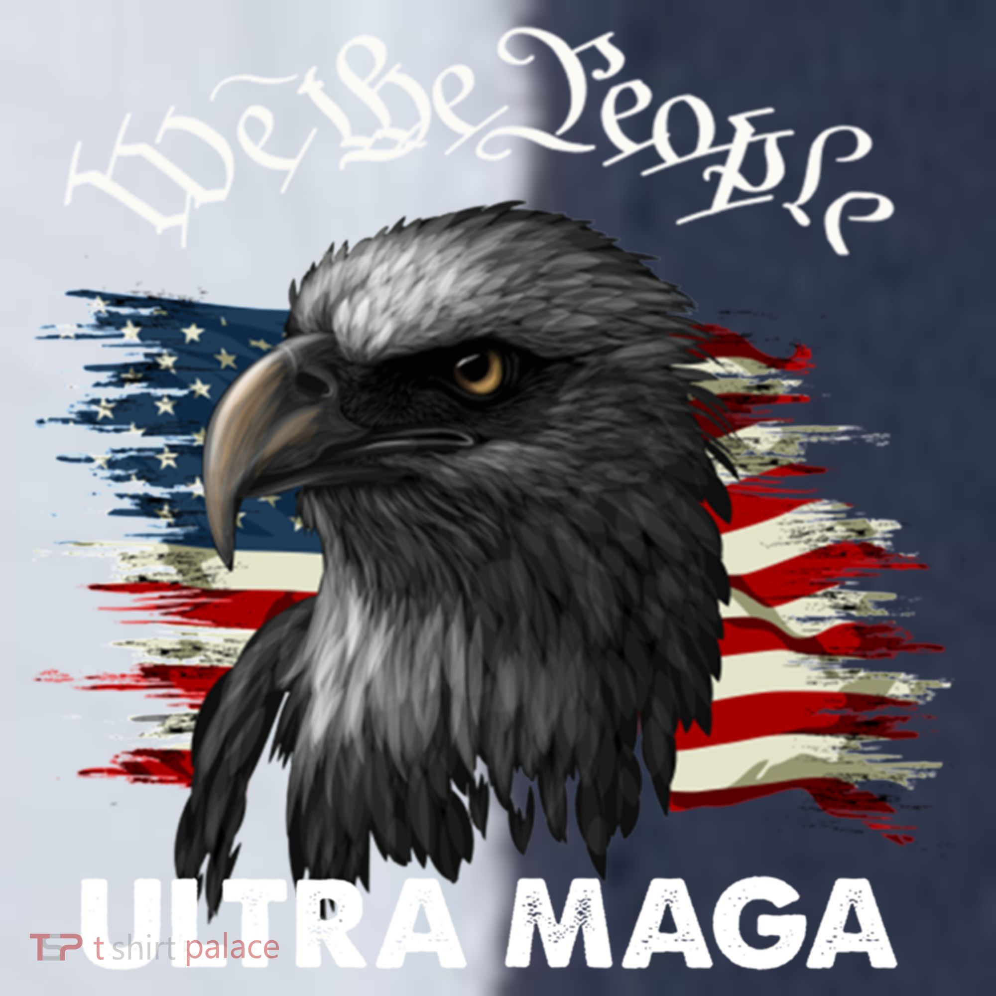 Ultra MAGA American Flag We The People Eagle Sport-Tek Competitor United Soccer Jersey