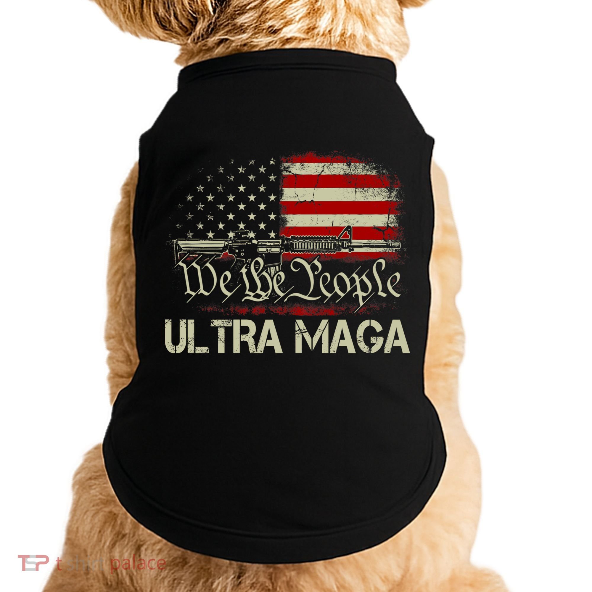 Ultra MAGA American Flag We The People 1776 Doggie Tank