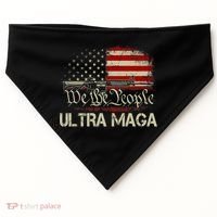 Ultra MAGA American Flag We The People 1776 USA-Made Doggie Bandana thumb 0