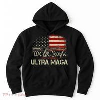 Ultra MAGA American Flag We The People 1776 Hoodie thumb 0