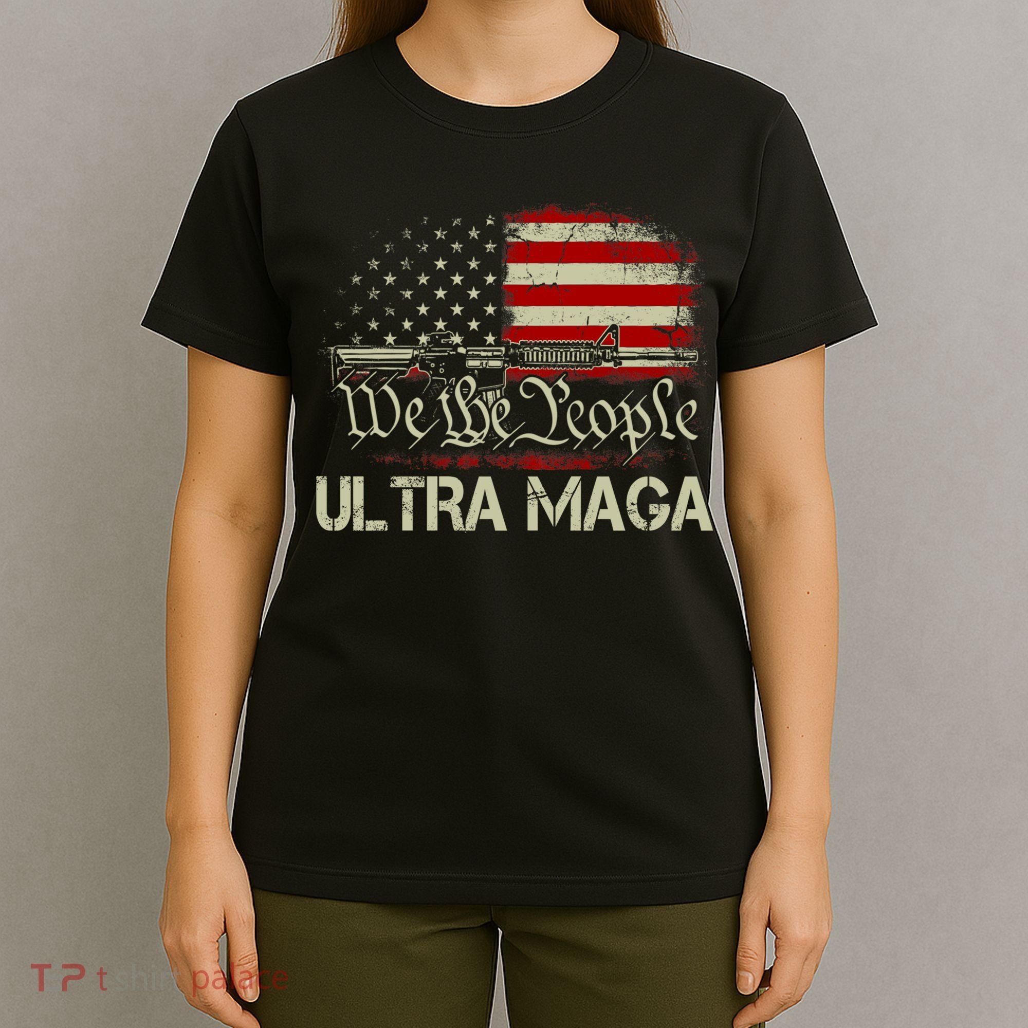 Ultra MAGA American Flag We The People 1776 T-Shirt