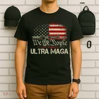 Ultra MAGA American Flag We The People 1776 T-Shirt thumb 6
