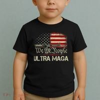 Ultra MAGA American Flag We The People 1776 Toddler T-Shirt thumb 2