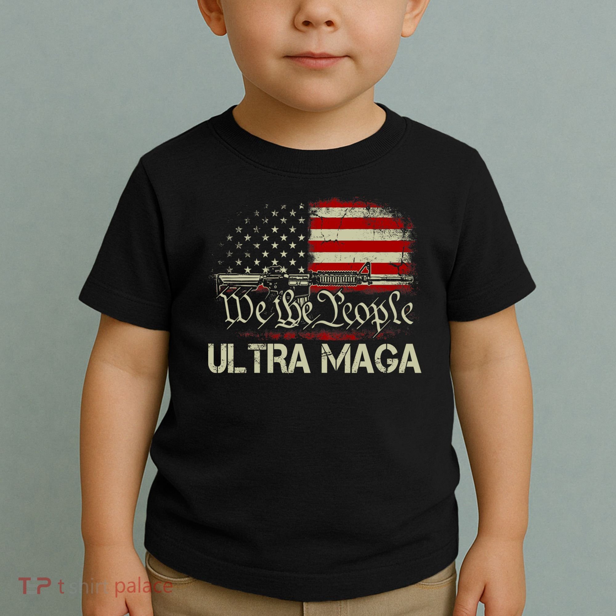 Ultra MAGA American Flag We The People 1776 Toddler T-Shirt