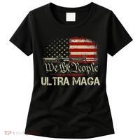 Ultra MAGA American Flag We The People 1776 Women's T-Shirt thumb 0