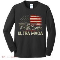 Ultra MAGA American Flag We The People 1776 Kids Long Sleeve Shirt thumb 0