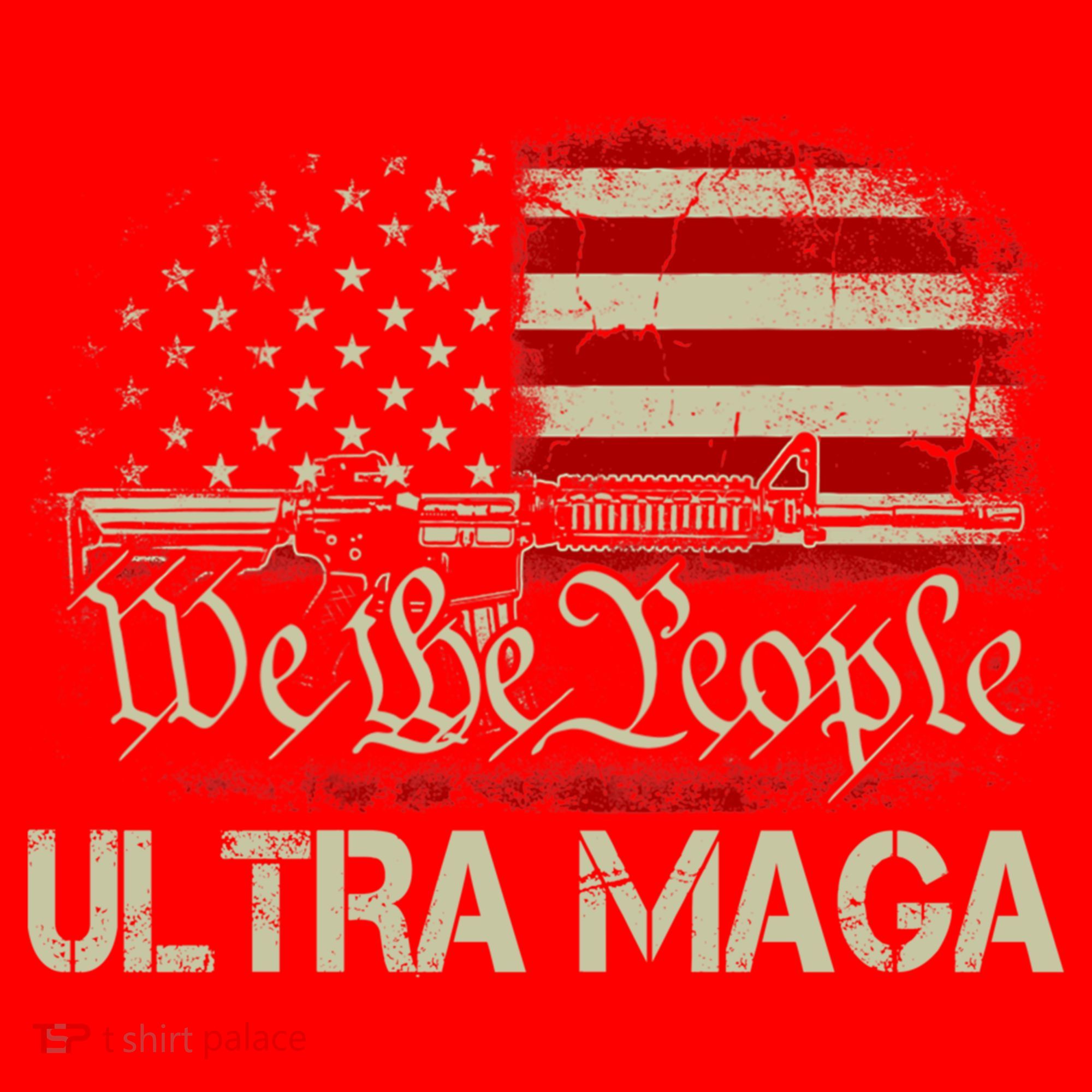 Ultra MAGA American Flag We The People 1776 Santa Hat