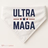 Ultra Maga And Proud USA-Made Doggie Bandana thumb 0