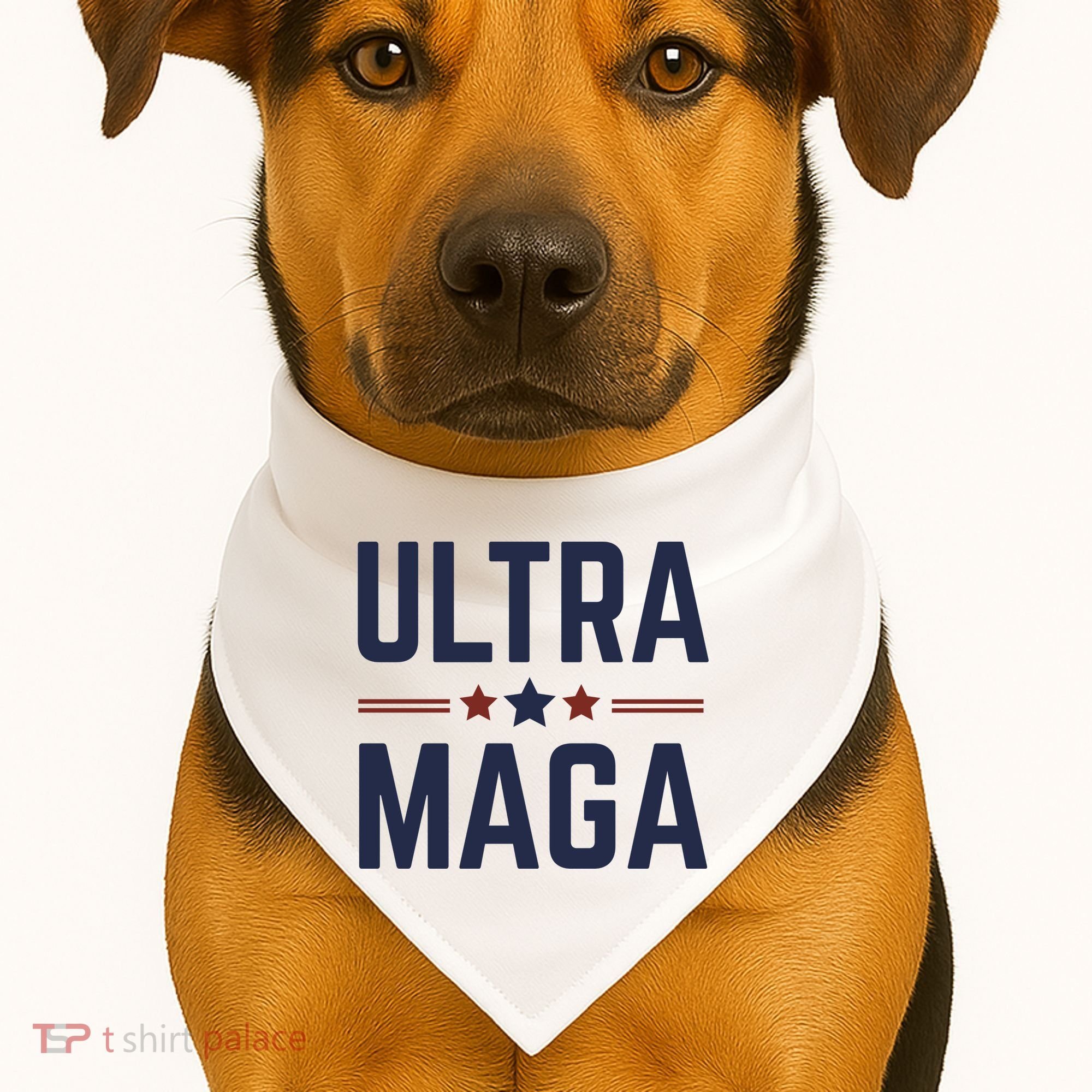 Ultra Maga And Proud USA-Made Doggie Bandana