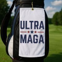 Ultra Maga And Proud Golf Towel thumb 2