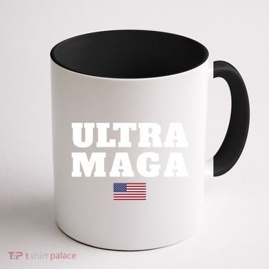 Ultra MAGA American Flag Coffee Mug back
