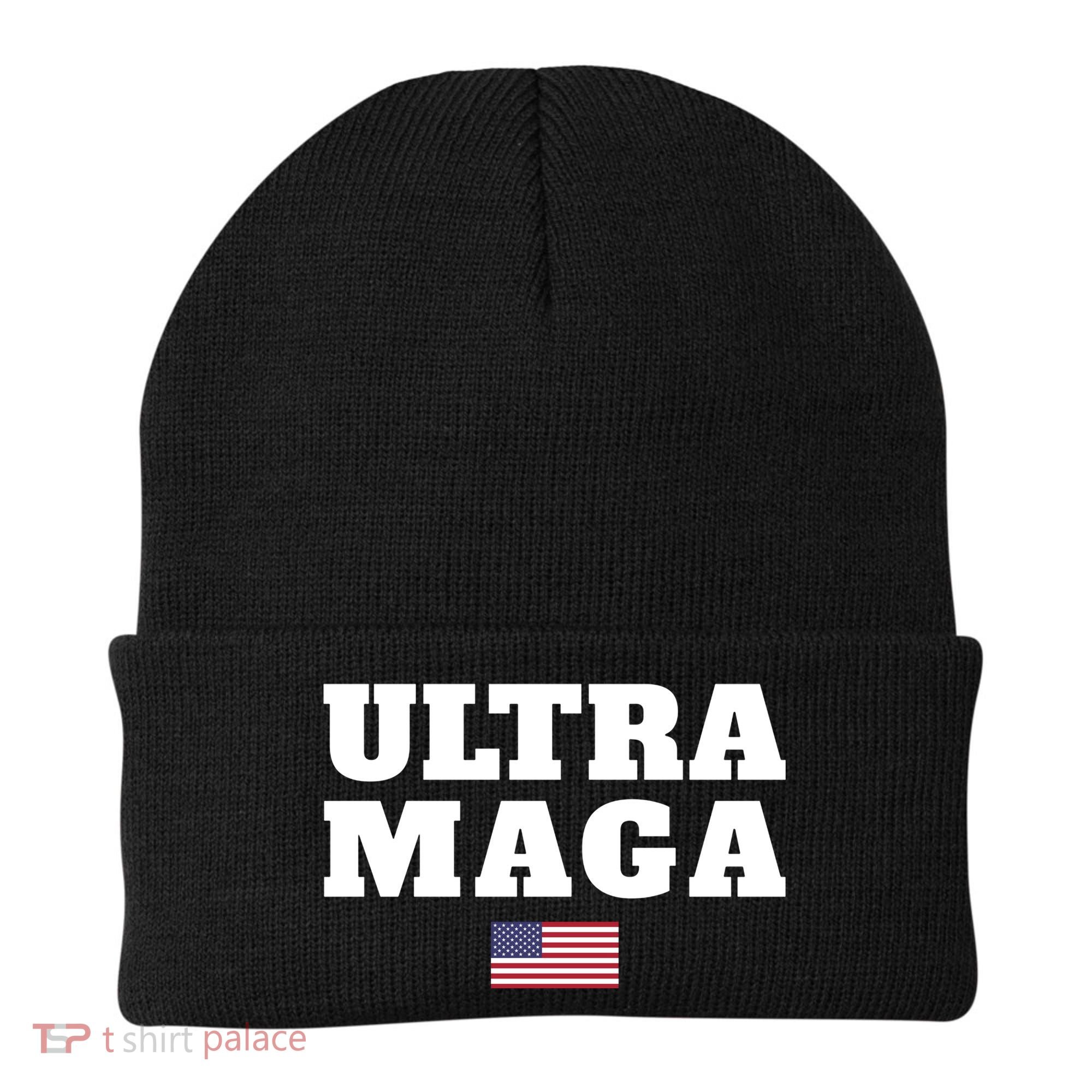 Ultra MAGA American Flag Beanie