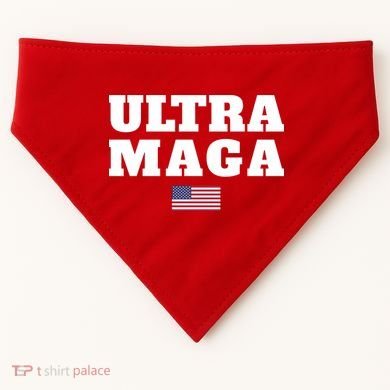 Ultra MAGA American Flag USA-Made Doggie Bandana
