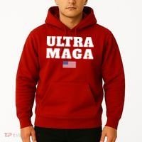 Ultra MAGA American Flag Hoodie thumb 2