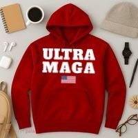 Ultra MAGA American Flag Hoodie thumb 3