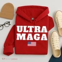 Ultra MAGA American Flag Hoodie thumb 4