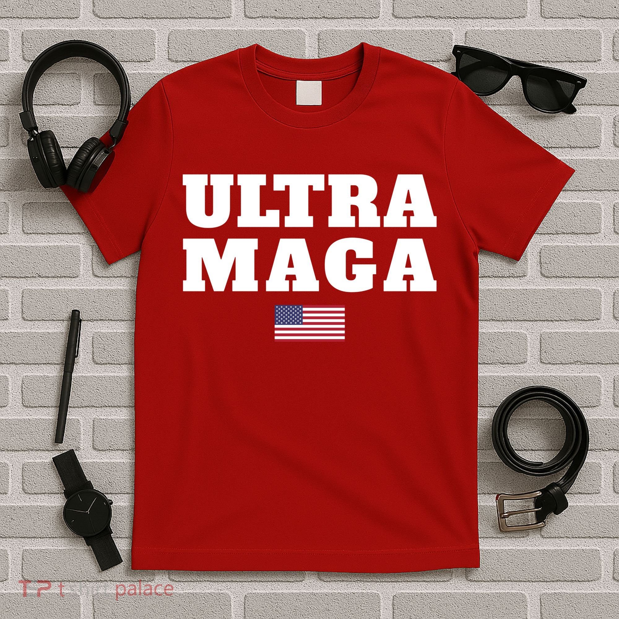 Ultra MAGA American Flag T-Shirt