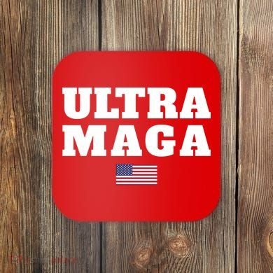 Ultra MAGA American Flag Coaster