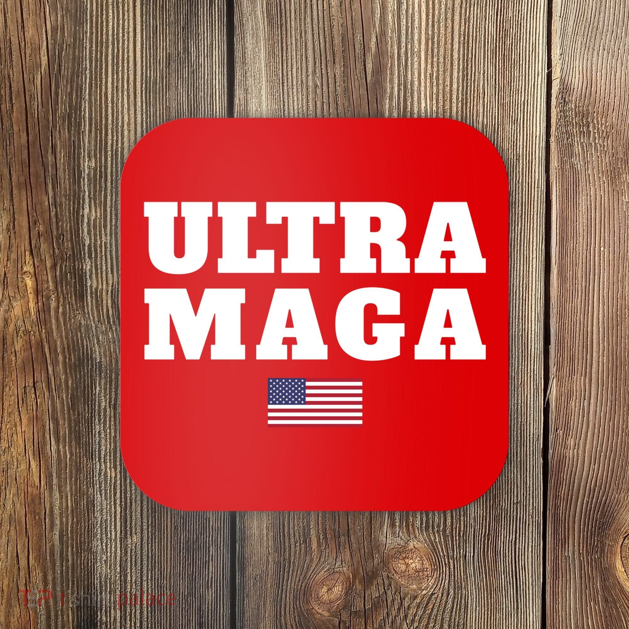 Ultra MAGA American Flag Coaster