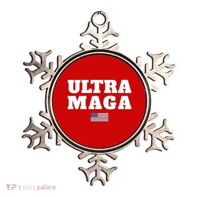 Ultra MAGA American Flag Ornament