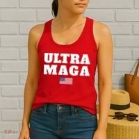 Ultra MAGA American Flag Women's Tank Top thumb 2