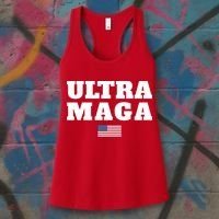 Ultra MAGA American Flag Women's Tank Top thumb 3
