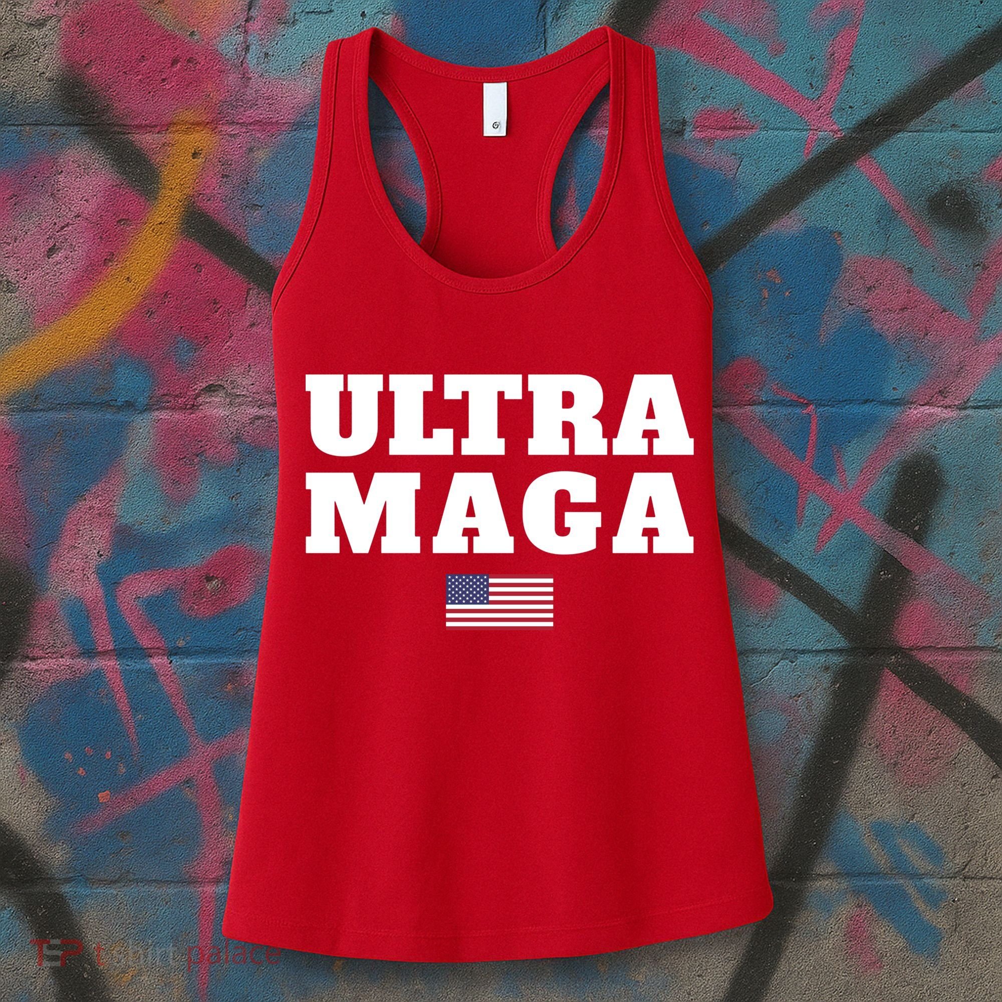Ultra MAGA American Flag Women's Tank Top