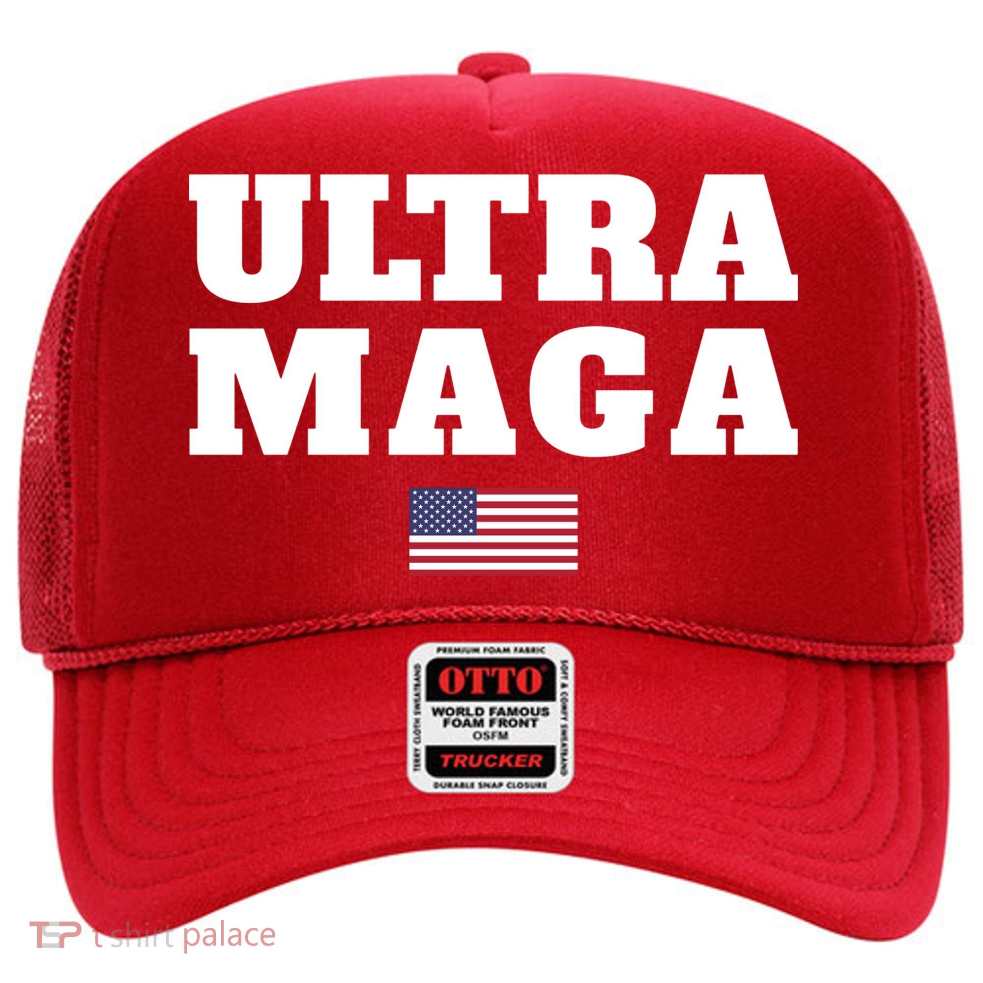 Ultra MAGA American Flag Hat