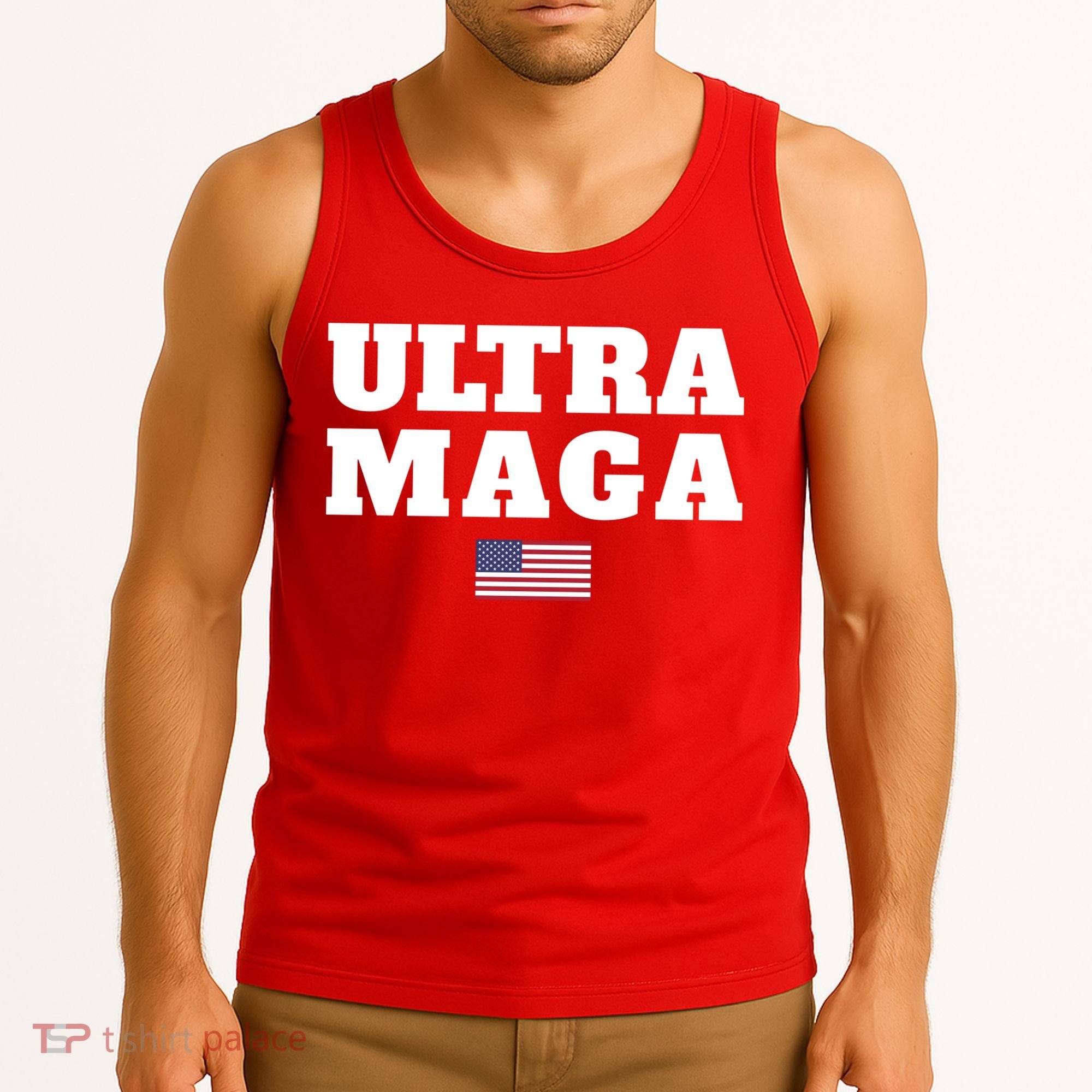Ultra MAGA American Flag Tank Top