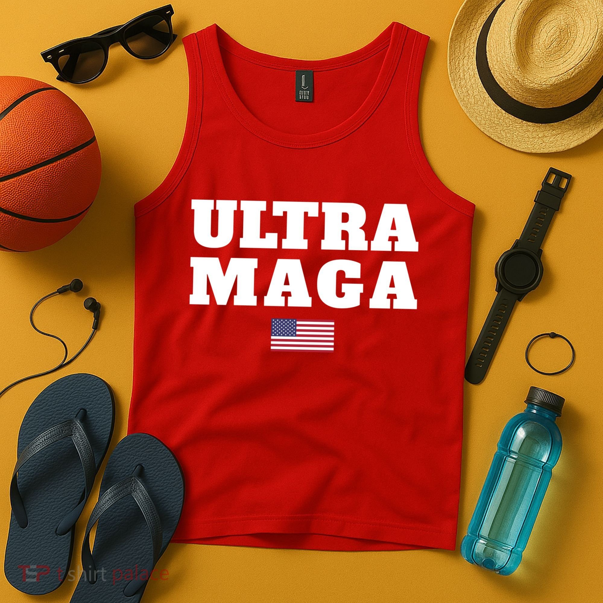 Ultra MAGA American Flag Tank Top
