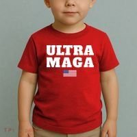 Ultra MAGA American Flag Toddler T-Shirt thumb 2