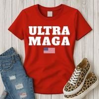 Ultra MAGA American Flag Women's T-Shirt thumb 3