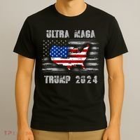 Ultra MAGA Betsy USA Flag Trump 2024 Anti Biden T-Shirt thumb 3