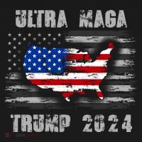Ultra MAGA Betsy USA Flag Trump 2024 Anti Biden Women's Tank Top thumb 5