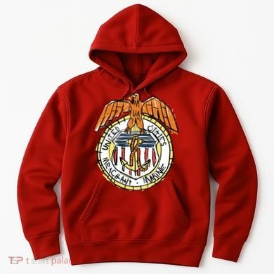 USA Marine Badge Doodle Hoodie