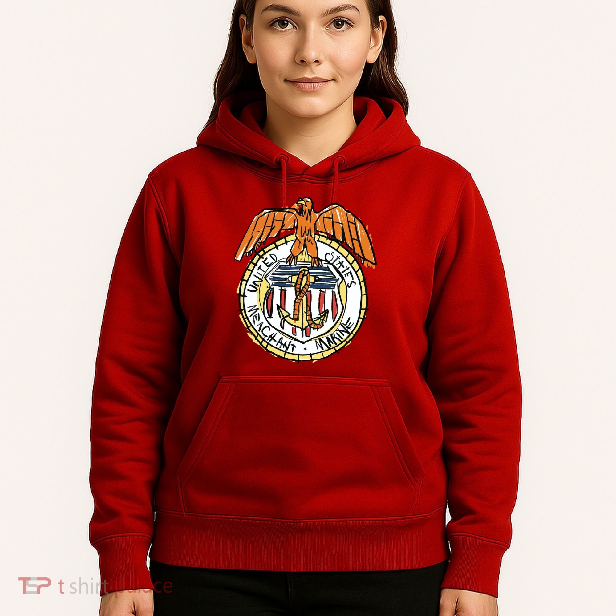 USA Marine Badge Doodle Hoodie