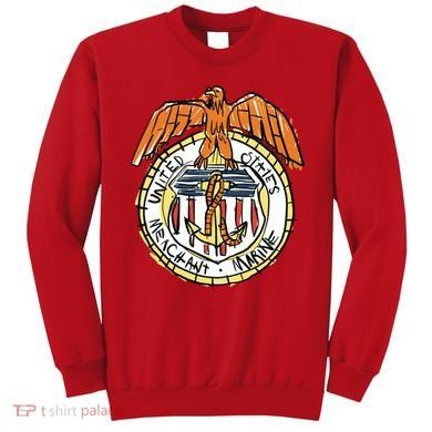 USA Marine Badge Doodle Sweatshirt